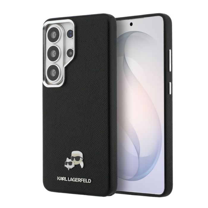 Obal Karl Lagerfeld Grained PU Leather K&CH Heads Magnetic Samsung Galaxy S26 Ultra 5G S948 KLHMS26L6PFKCLK čierny