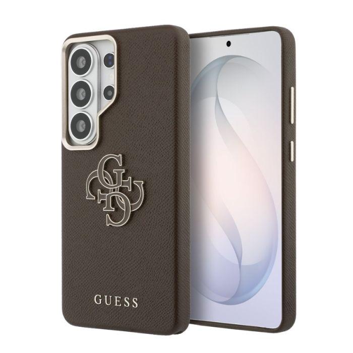 Obal Guess Grained Big 4G Metal Logo Samsung Galaxy S26 Ultra 5G S948 GUHCS26L5PS4RGGW hnedý