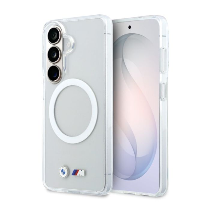 Obal BMW M IML Metal Logo Magnetic Samsung Galaxy S26 5G S942 BMHMS26S25HSMLKT transparentný