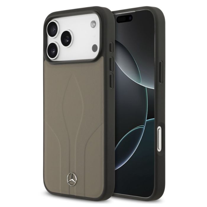 Obal Mercedes Leather The Move MagSafe Apple iPhone 17 Pro Max MEHMP17X25ROLAUT hnedý