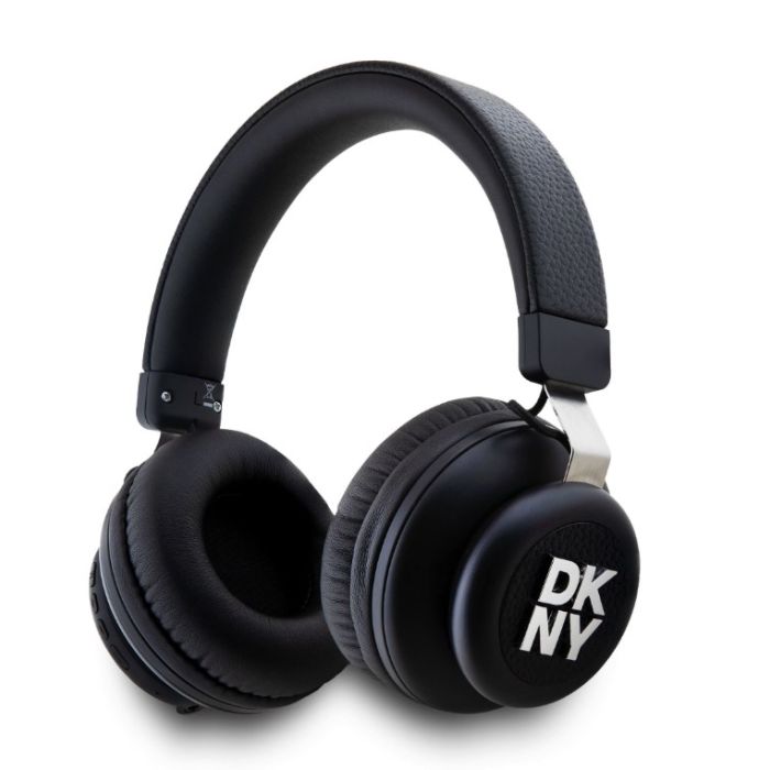 DKNY PU Leather Stack Logo Bluetooth Stereo Headphone DKBHS6PUSLK čierne