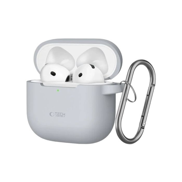 Tech-Protect Silicone Hook Apple Airpods 4 Crayon Grey