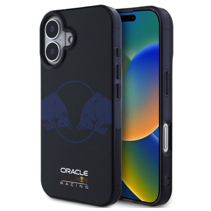 Obal Red Bull PC/TPU Two Bulls Magsafe Apple iPhone 16 RBHMP16S24HIDBV modrý
