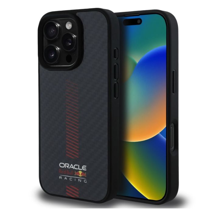 Obal Red Bull Carbon Powerbar MagSafe Apple iPhone 15 Pro Max RBHMP15X24CFGSMK čierny