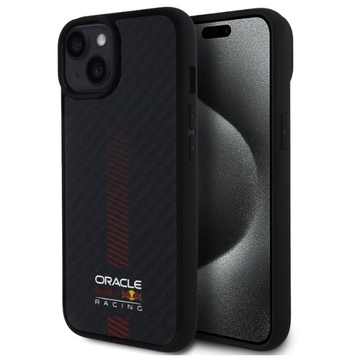 Obal Red Bull Carbon Powerbar MagSafe Apple iPhone 14 RBHMP14S24CFGSMK čierny