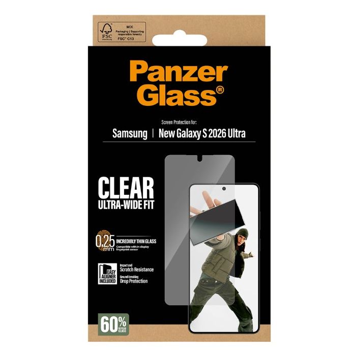 PanzerGlass - Tvrdené sklo UWF s aplikátorom pre Samsung Galaxy S26 Ultra 5G S948, číre