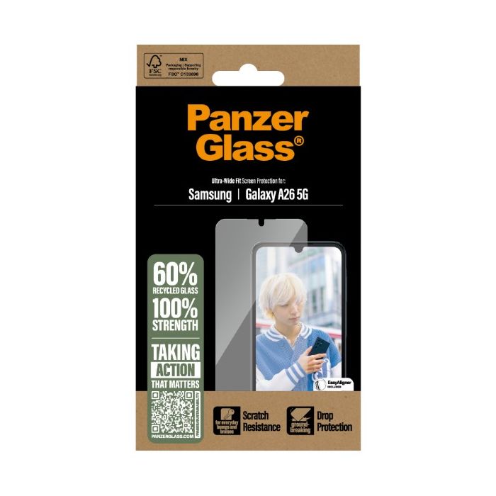 PanzerGlass - Tvrdené sklo UWF pre Samsung Galaxy A26 5G A266, číre