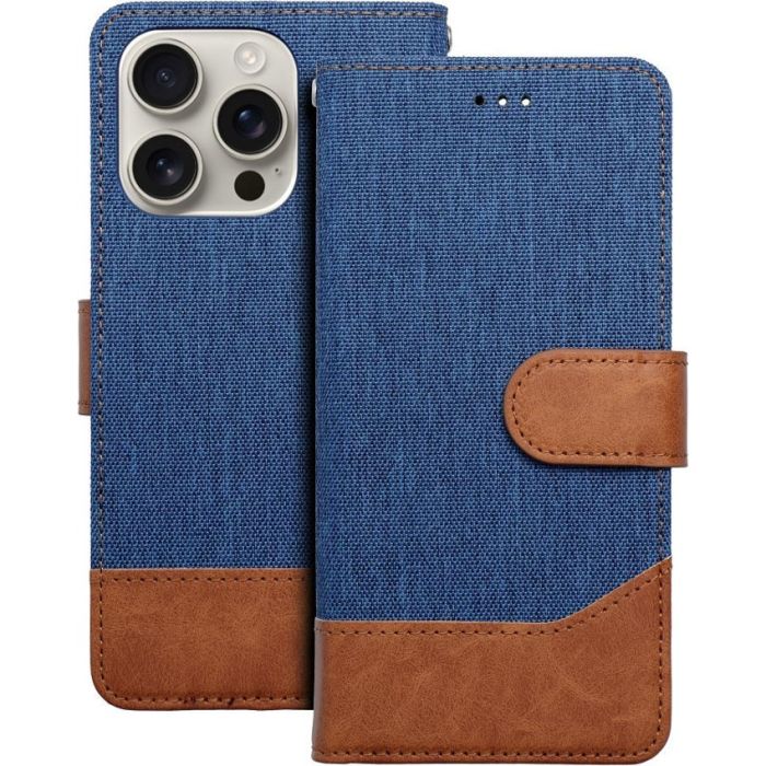 Obal JEANS Book Apple iPhone 16 Pro blue