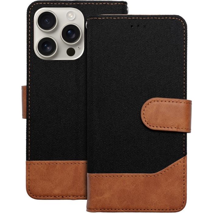 Obal JEANS Book Apple iPhone 16 Plus black
