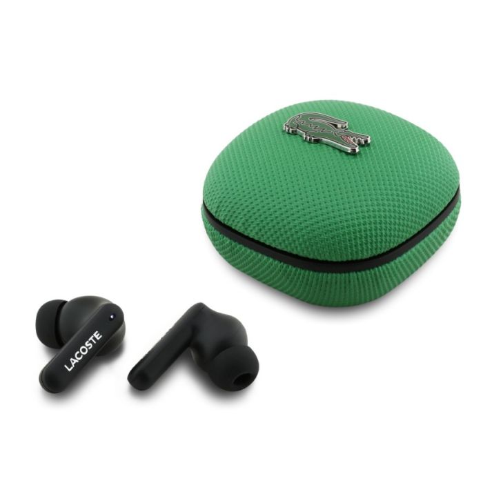 Lacoste Iconic Petit Pique TWS bezdrôtové slúchadlá LCTWSTP103PLAN zelené