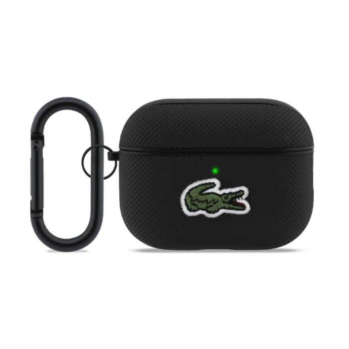 Obal Lacoste Petit Pique Croc Logo Patch Apple AirPods Pro 3 LCAP3PVCK čierny