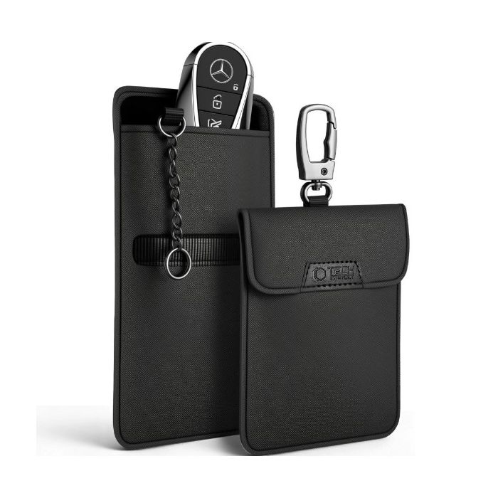 Obal Tech-Protect KLR400 Anti-Theft Car Key, obal na blokovanie signálu(Faradayova klietka), čierny