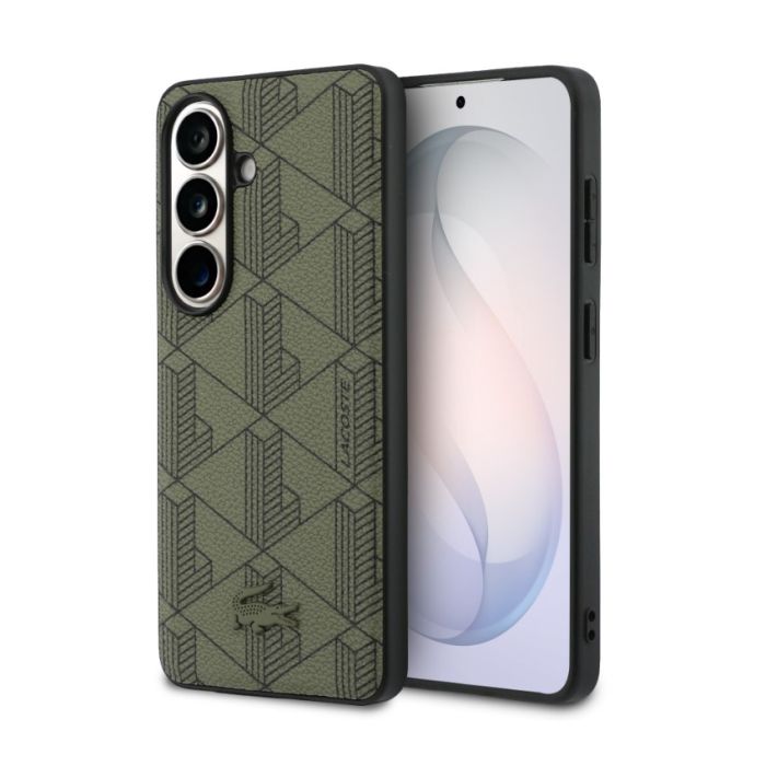 Obal Lacoste PVC Blend Monogram Magnetic Samsung Galaxy S26 5G S942 LCHMS26SPBSB hnedý