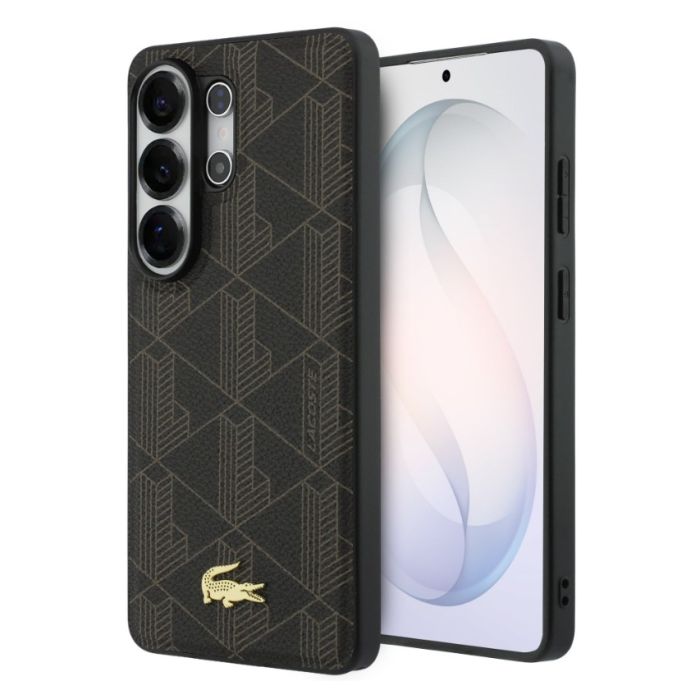 Obal Lacoste PVC Blend Monogram Gold Logo Magnetic Samsung Galaxy S26 Ultra 5G S948 LCHMS26LPBSMW hnedý