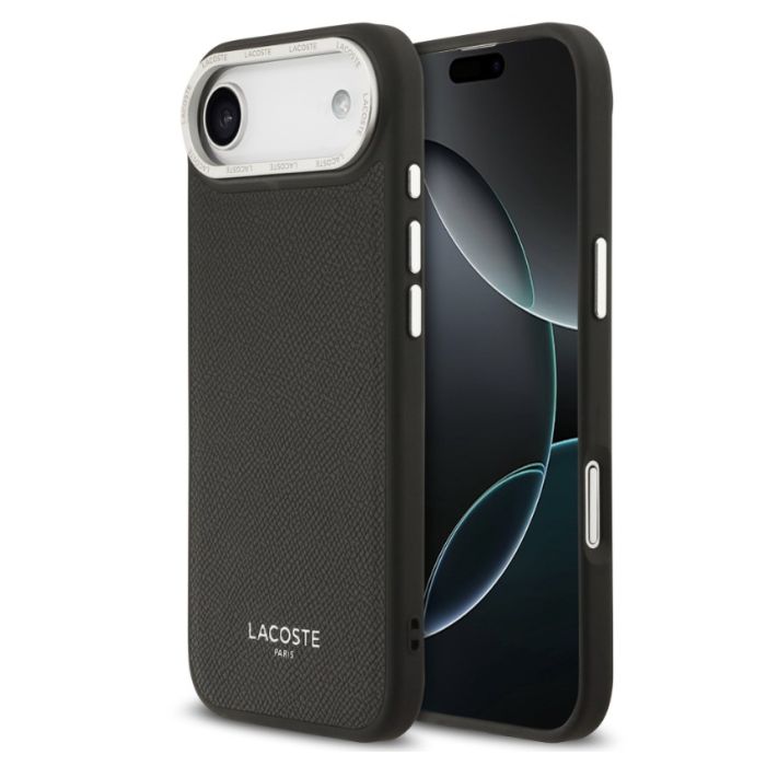 Obal Lacoste PU Leather Champs Elysees MagSafe Apple iPhone Air LCHMP17MPCESK čierny