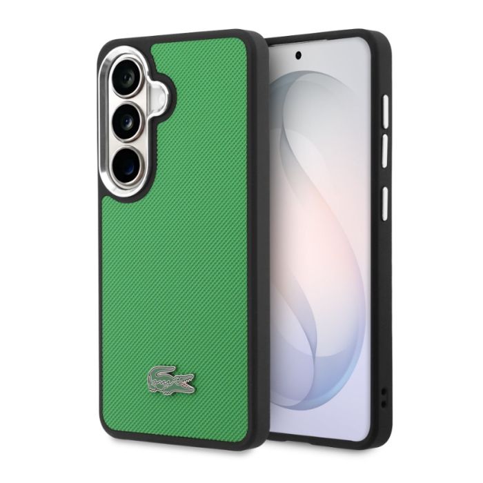 Obal Lacoste Petit Pique Metal Logo Magnetic Samsung Galaxy S26+ 5G S947 LCFCMS26MPLAN zelený