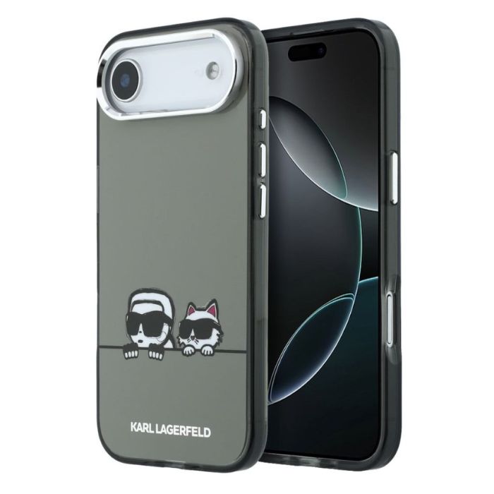 Obal Karl Lagerfeld IML K&CH Heads Logo MagSafe Apple iPhone Air KLHMP17M6HPKACK čierny