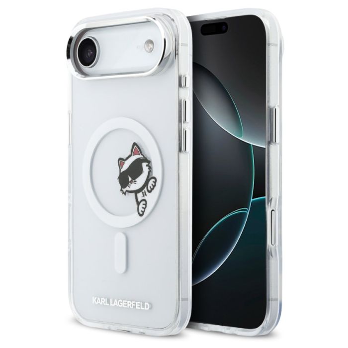 Obal Karl Lagerfeld IML Choupette Peekaboo MagSafe Apple iPhone Air KLHMP17M6HCPSCT transparentný