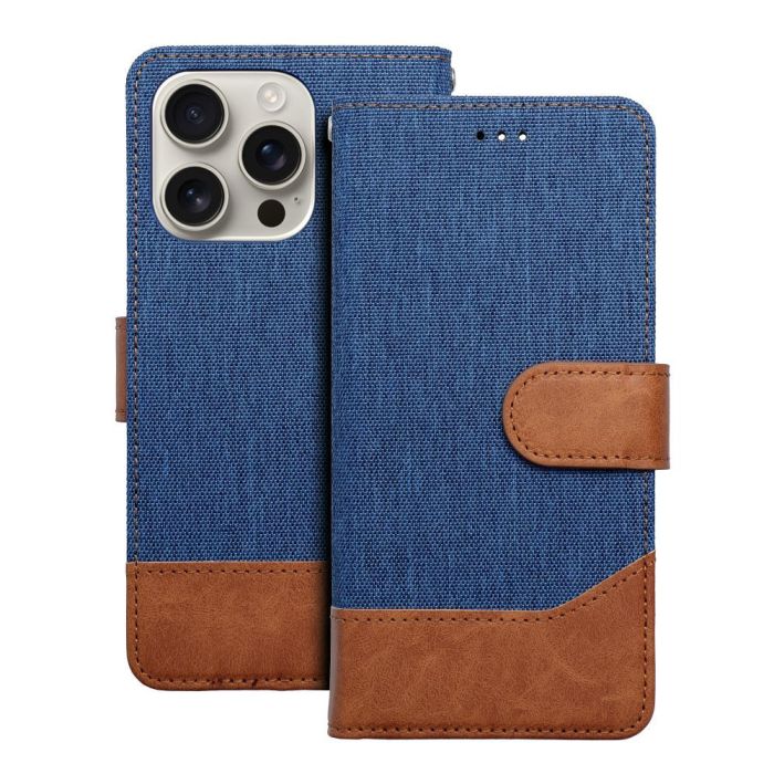 Obal Jeans Book Apple iPhone 17 modrý