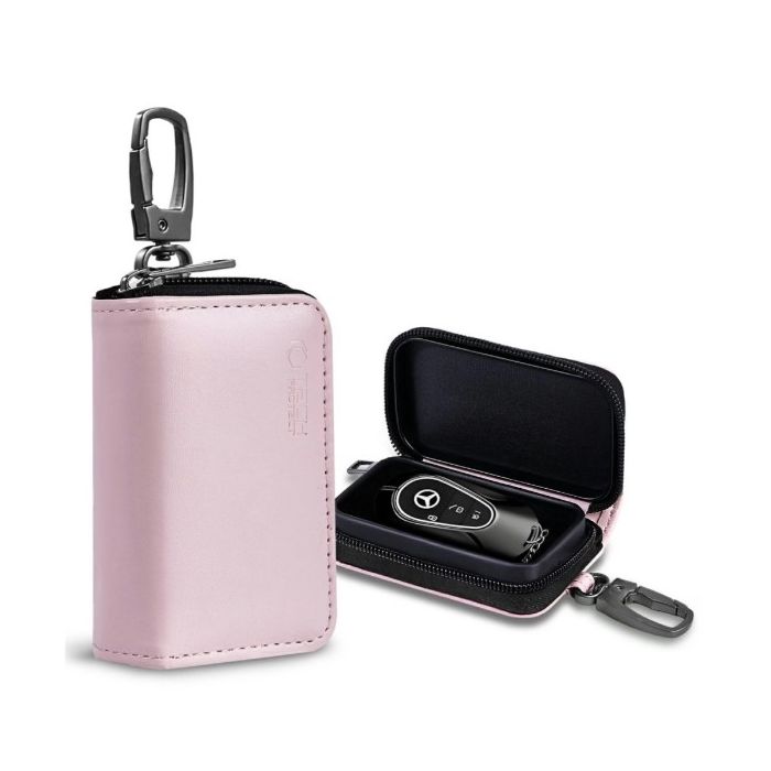 Tech-Protect KLR300 Pouch Keyless, obal na blokovanie signálu RFID (Faradayova klietka), ružový