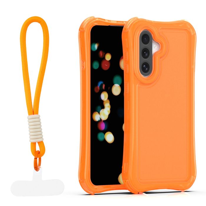 Obal Safepop Strap Samsung Galaxy A36 5G A366/A56 5G A566/A37 5G A376 oranžový