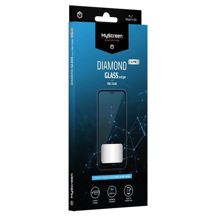 Ochranné sklo MyScreen Diamond Edge Lite Full Glue Honor 90 Lite čierne