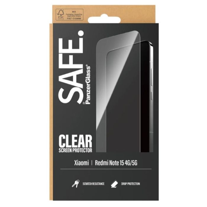 Ochranné sklo PanzerGlass SAFE UWF Xiaomi Redmi Note 15 4G/5G