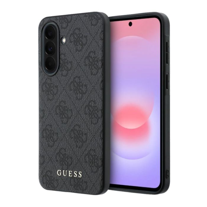 Obal Guess PU 4G Metal Classic Logo Samsung Galaxy A37 5G A376 GUHCSA37G4GFGR sivý
