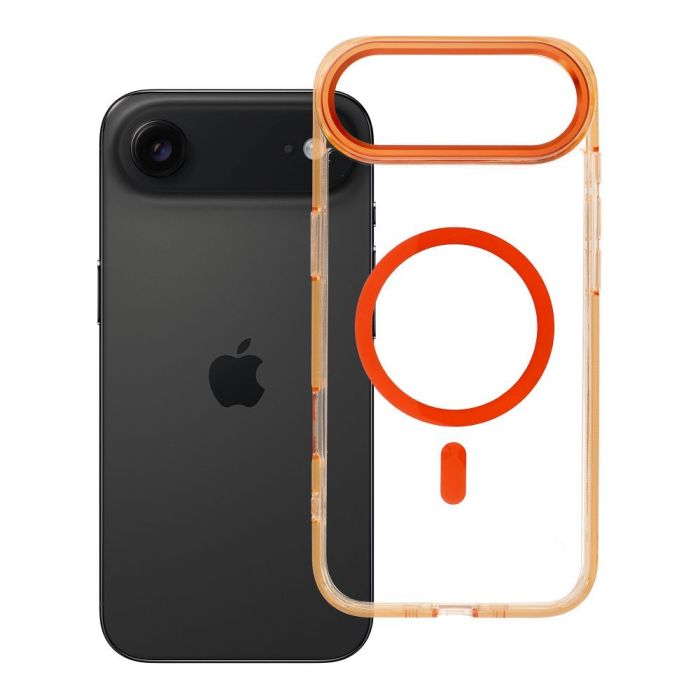 Obal FRAME CLEAR HYBRID MAG COVER MagSafe Apple iPhone Air oranžový
