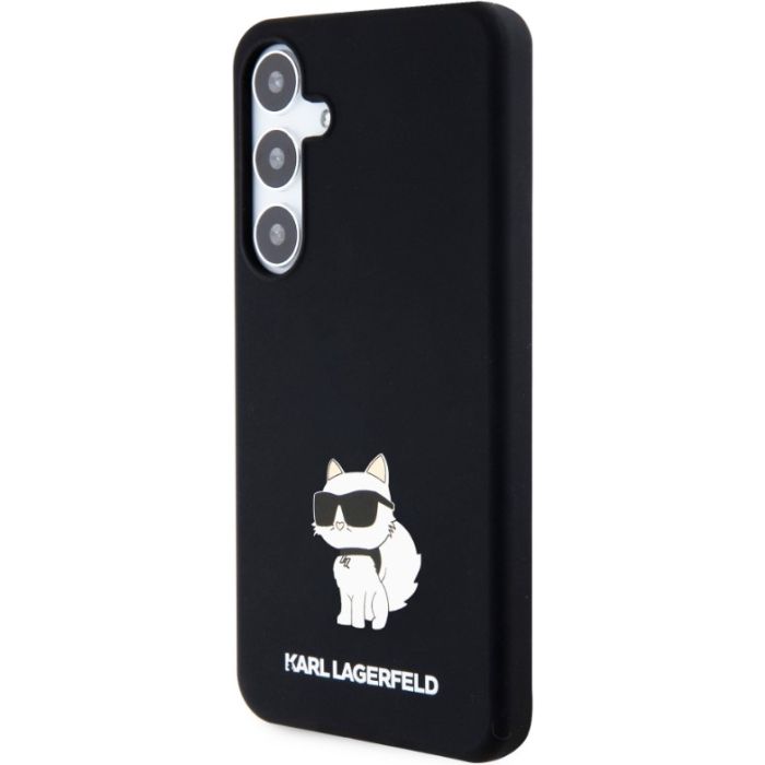 Obal Karl Lagerfeld Liquid Silicone Choupette NFT Samsung Galaxy S24 5G S921 KLHCS24SSNCHBCK Black