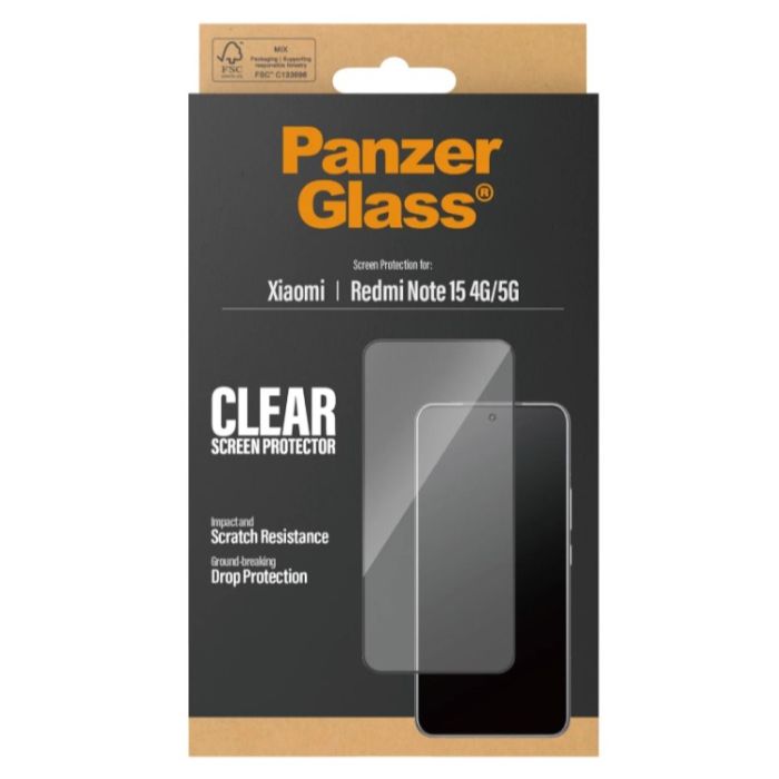 Ochranné sklo PanzerGlass Ultra-Wide Fit Xiaomi Redmi Note 15 5G/4G