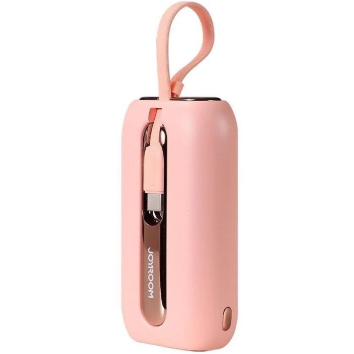 Joyroom Mini Colorful Series JR-L012, 10000mAh 22.5W (vstavené káble USB-C,Lightning), ružová