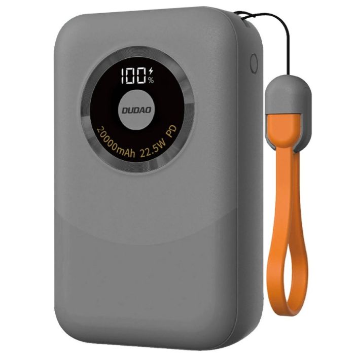 Dudao K21 Mini 10000mAh 22.5W USB-A/USB-C sivá