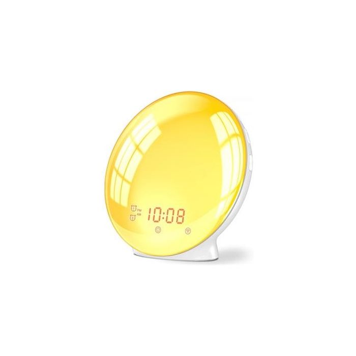 iQtech SmartLife Wi-Fi, budík so simuláciou východu slnka a FM Rádio