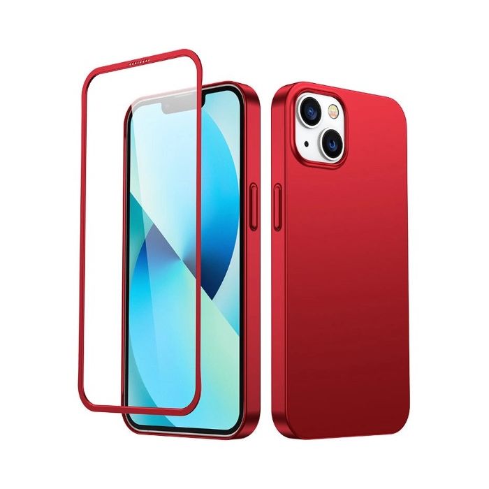 Obal + Sklo Joyroom Ultrathin 360 Set Apple iPhone 13 červená