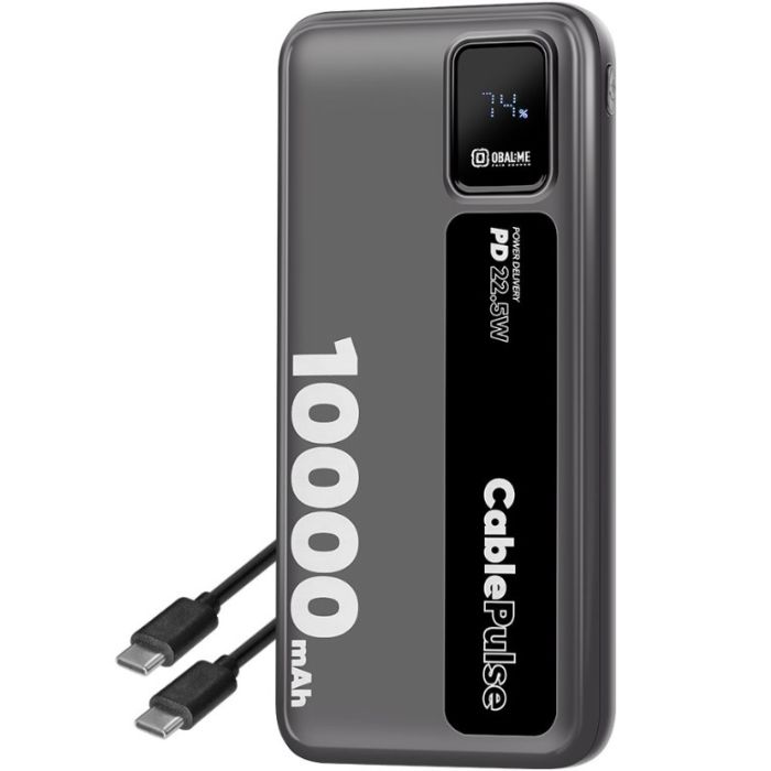 OBAL:ME CablePulse Powerbanka 10000mAh 22,5W čierna