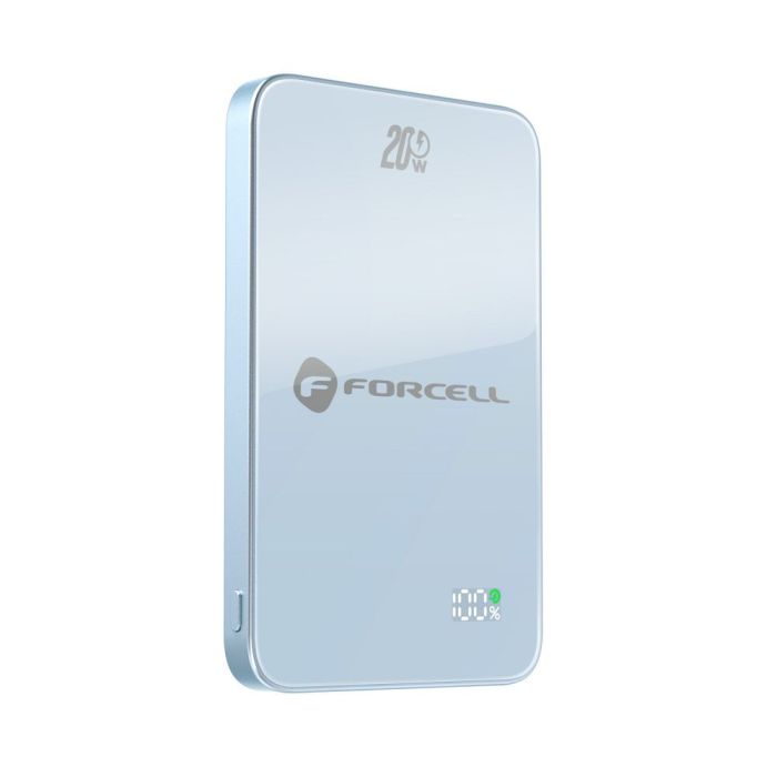 Forcell F-Energy SuperSlim Powerbank F5K8 MagSafe QC4.0 PD3.0 15W 5000 mAh modrá