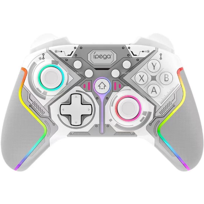 iPega 9666BH Bluetooth RGB Gamepad pre Android/iOS/PS3/PS4/PC/N-Switch biely