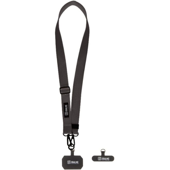 OBAL:ME NeckTag Ribbon popruh na telefón čierny