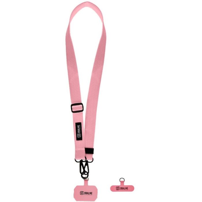 OBAL:ME NeckTag Ribbon popruh na telefón ružový