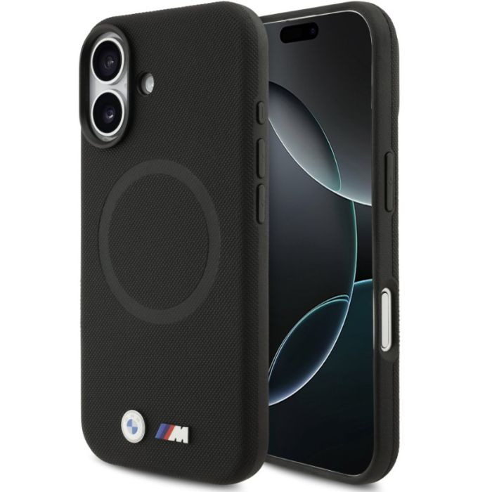Obal BMW M FW Metal Logo Apple iPhone 17 BMHMP17S25PFWSMK čierny