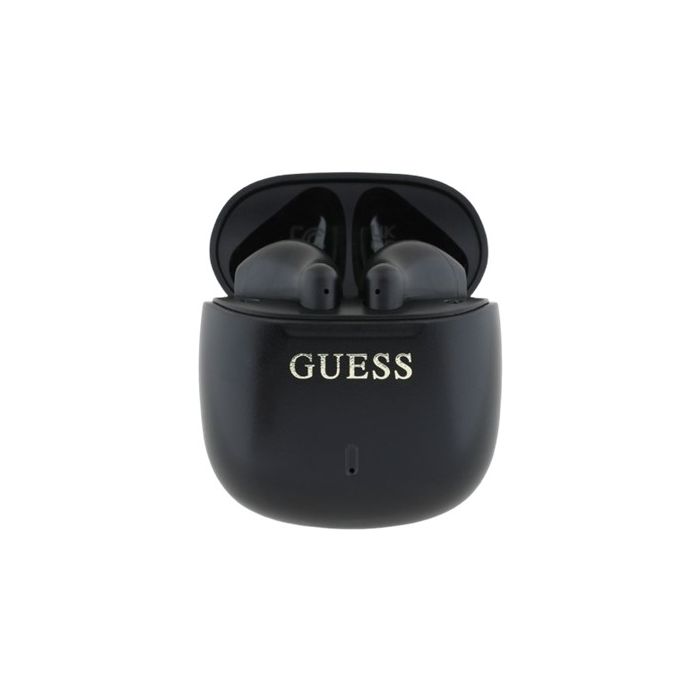 Guess Printed Classic Logo TWS Wireless Earphones GUTWSJ14ESGK Black