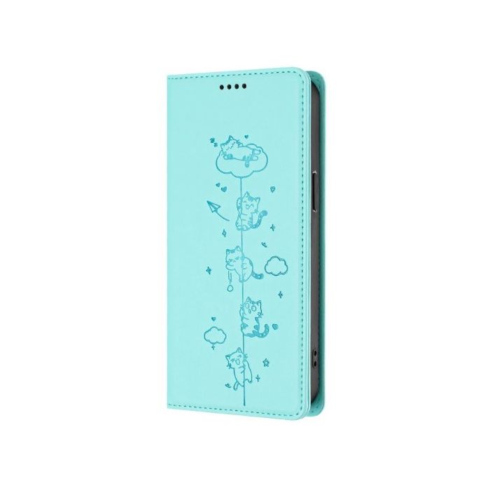 Obal Mezzo RFID Book Xiaomi Redmi A7 Pro mačičky zelený