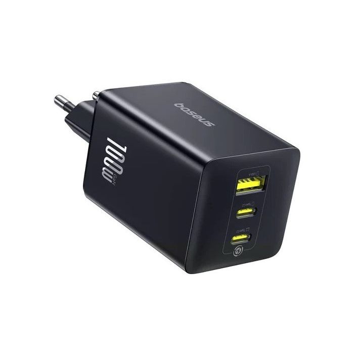 Baseus EnerFill FE11 Fast USB-A/2xUSB-C 100W čierna