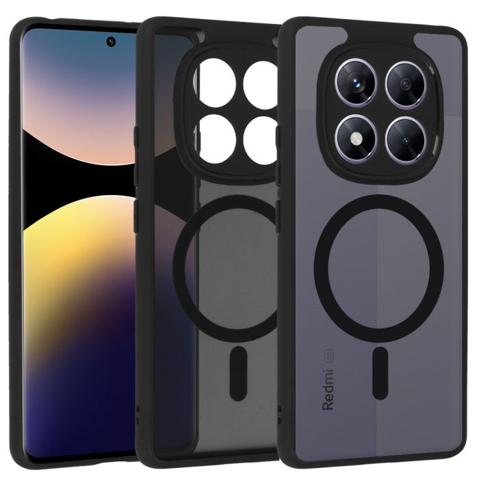 Obal Full Matte Mag Cover MagSafe Xiaomi Redmi Note 14 Pro 4G čierny