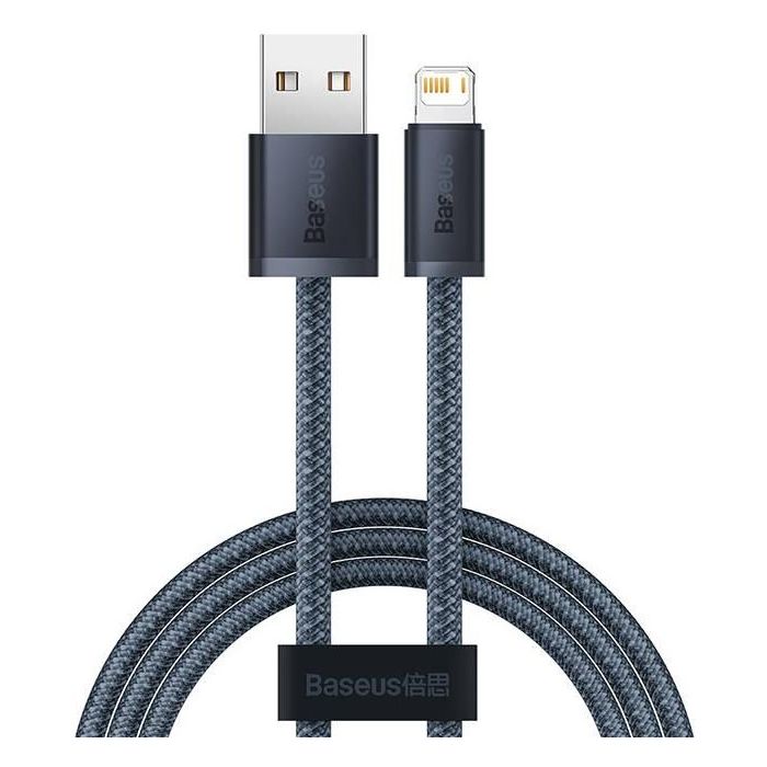 Baseus Dynamic Fast Charging USB-A/Lighting 2.4A 1m sivý
