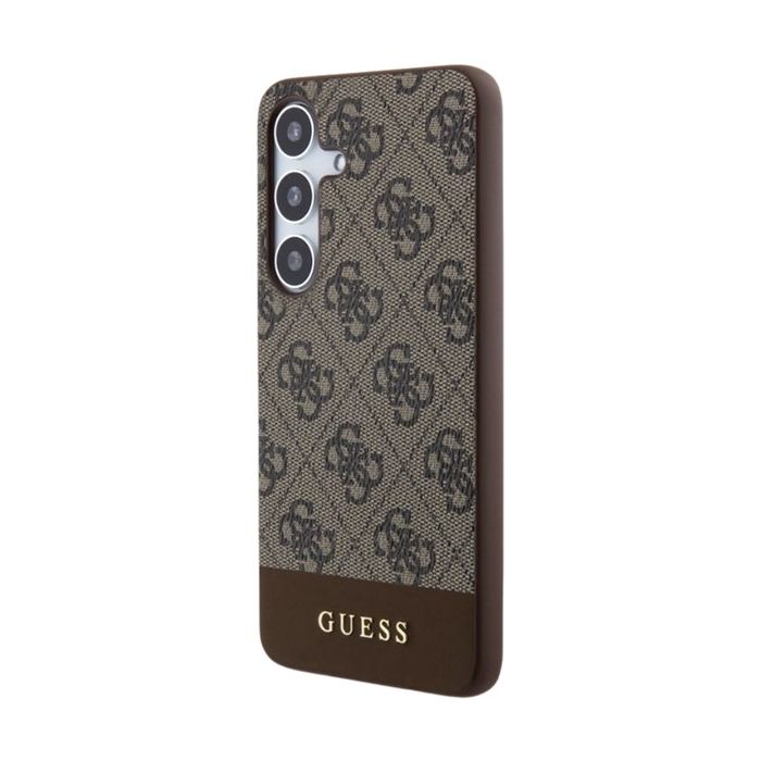 Obal Guess PU 4G Stripe Samsung Galaxy S24+ 5G S926 GUHCS24MG4GLBRBrown