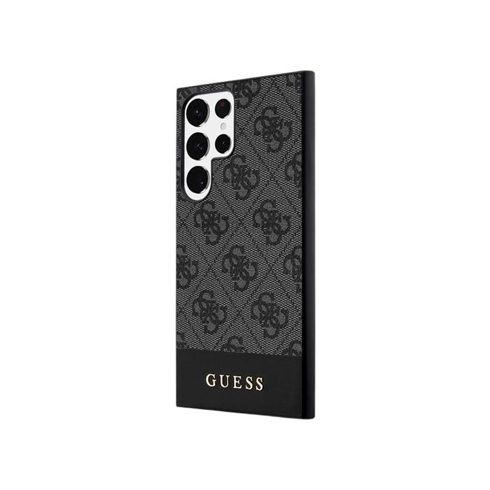 Obal Guess PU 4G Stripe Samsung Galaxy S24 Ultra 5G S928 GUHCS24LG4GLGR Grey
