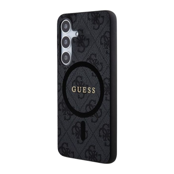 Obal Guess PU Leather 4G Colored Ring MagSafe Samsung Galaxy S24+ 5G S926 GUHMS24MG4GFRK Black