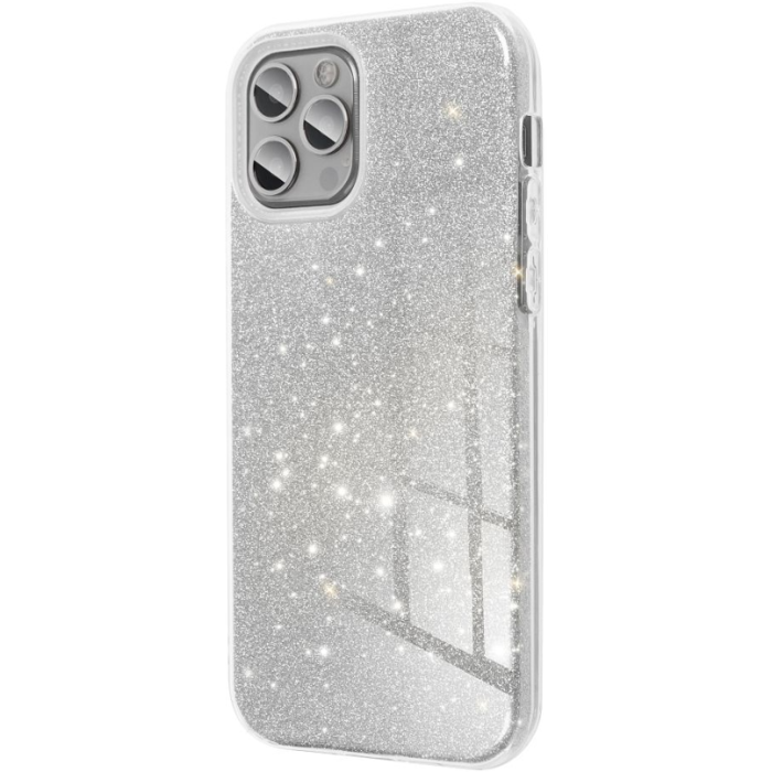 Obal SHINING Case Xiaomi Redmi Note 14 4G strieborný